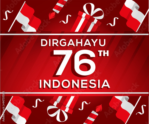 Indonesia 76th independence day, Hari kemerdekaan indonesia ke 76
 photo