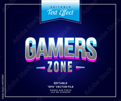 Gamers Zone style text effect 