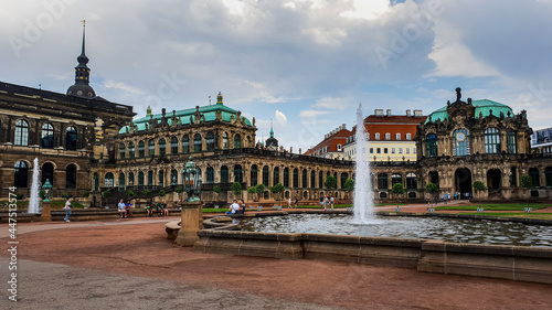cloudy Zwinger in Dresden, Germany
