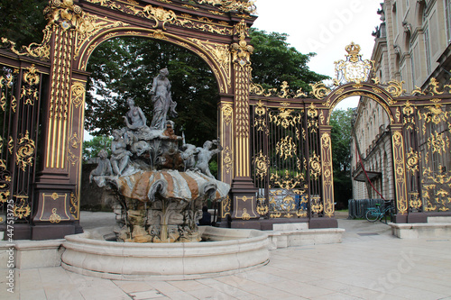 amphitrite fountain at stanislas square in nancy in lorraine (france)  photo