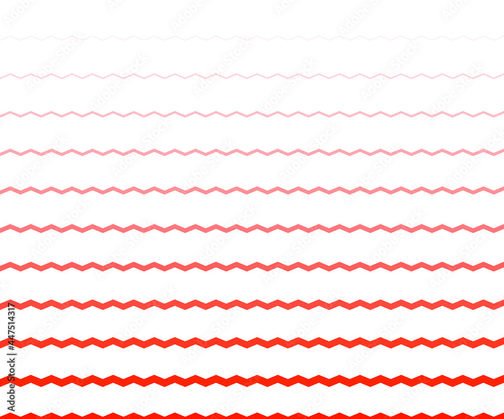 Wave, zigzag lines pattern. Black wavy line on white background. vector illustration