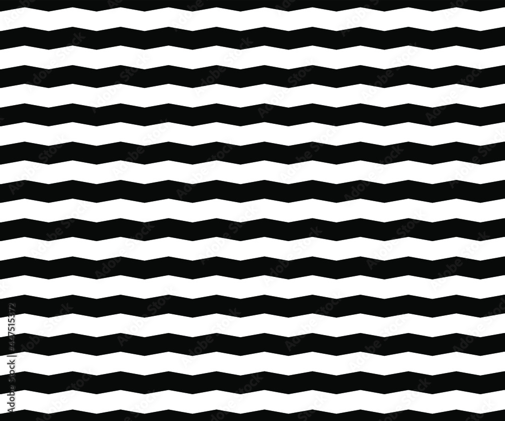 Wave, zigzag lines pattern. Black wavy line on white background. Texture vector - illustration Wave, zigzag lines pattern. Black wavy line on white background. Texture vector - illustration