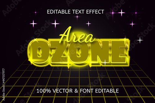 ozone area luxury editable text effect