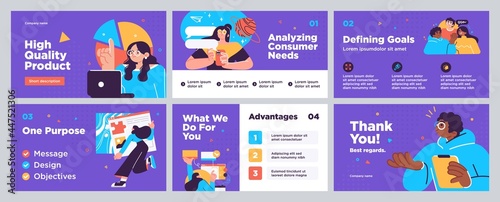 Presentation and slide layout background. Design template with business people. Use for business annual report, flyer, marketing, leaflet, advertising, brochure, modern style. Vector