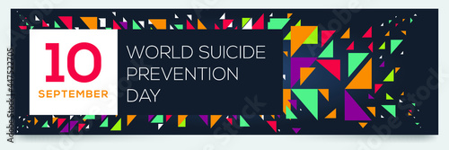 Creative design for (World Suicide Prevention Day), 10 September, Vector illustration. photo