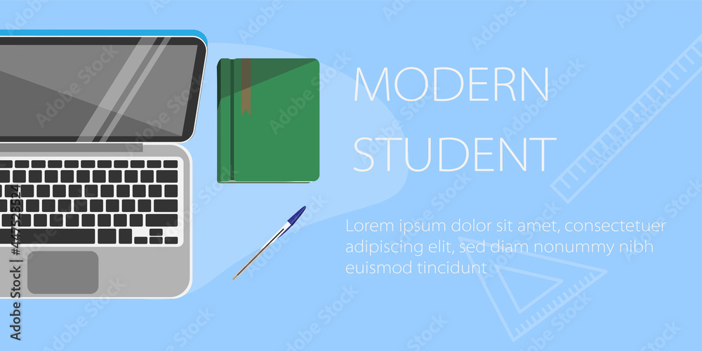 Modern Student - Plantilla, concepto, para presentación, con elementos gráficos. Flayer para explicaciones. Modern Student - Plantilla, concepto, para presentación, con elementos gráficos. Flayer para explicaciones.