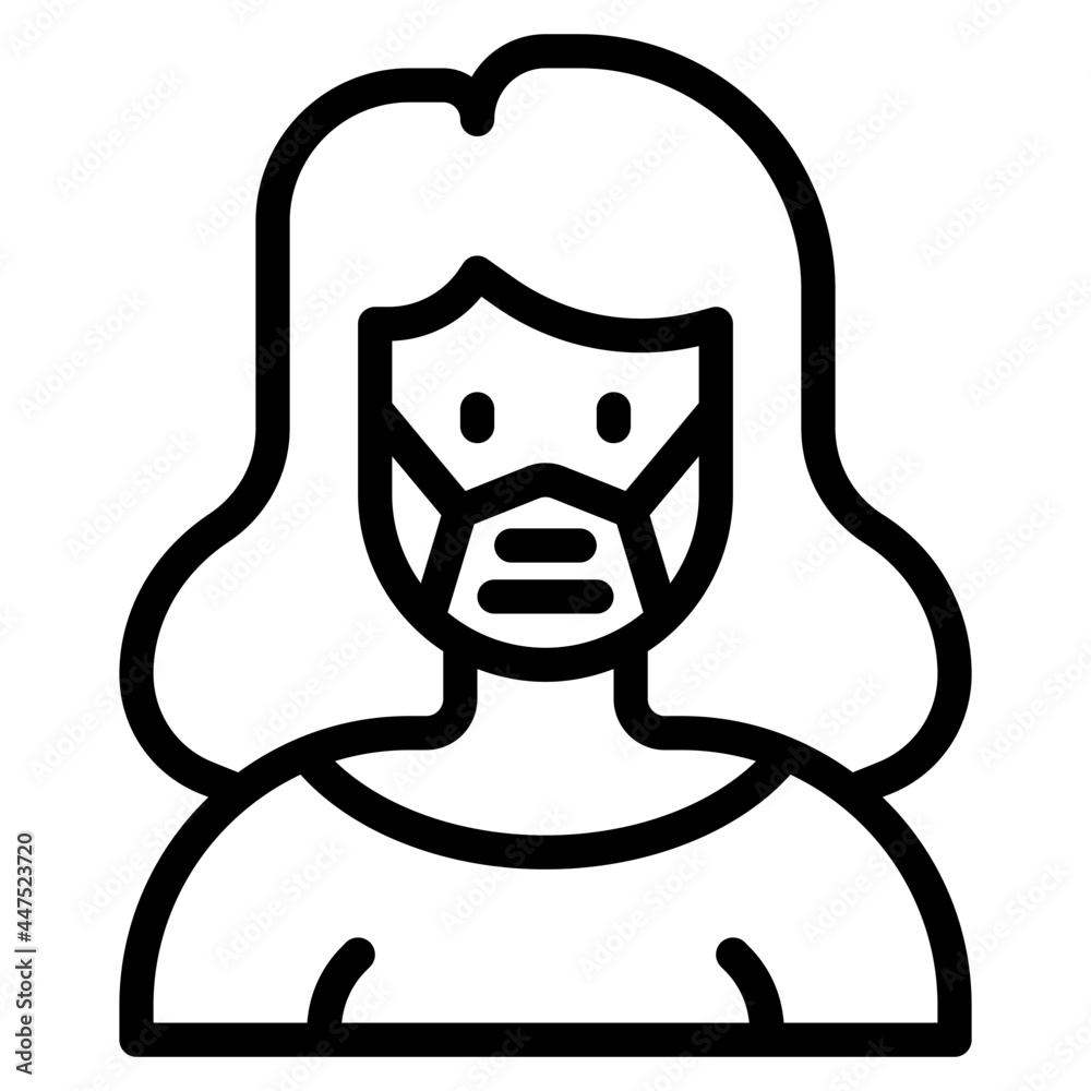 avatar outline style icon avatar outline style icon