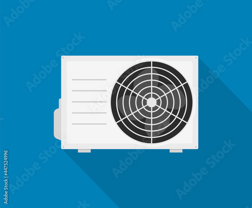 AC vector icon. Air conditioner split temperature wall logo cooling icon