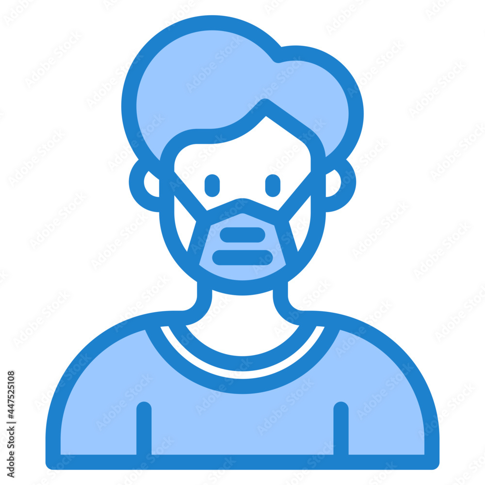 avatar blue style icon