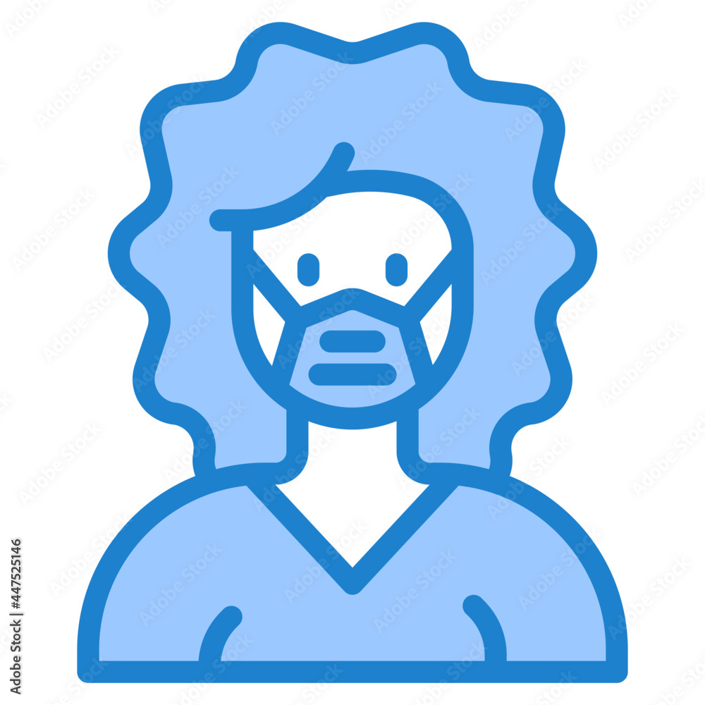 avatar blue style icon