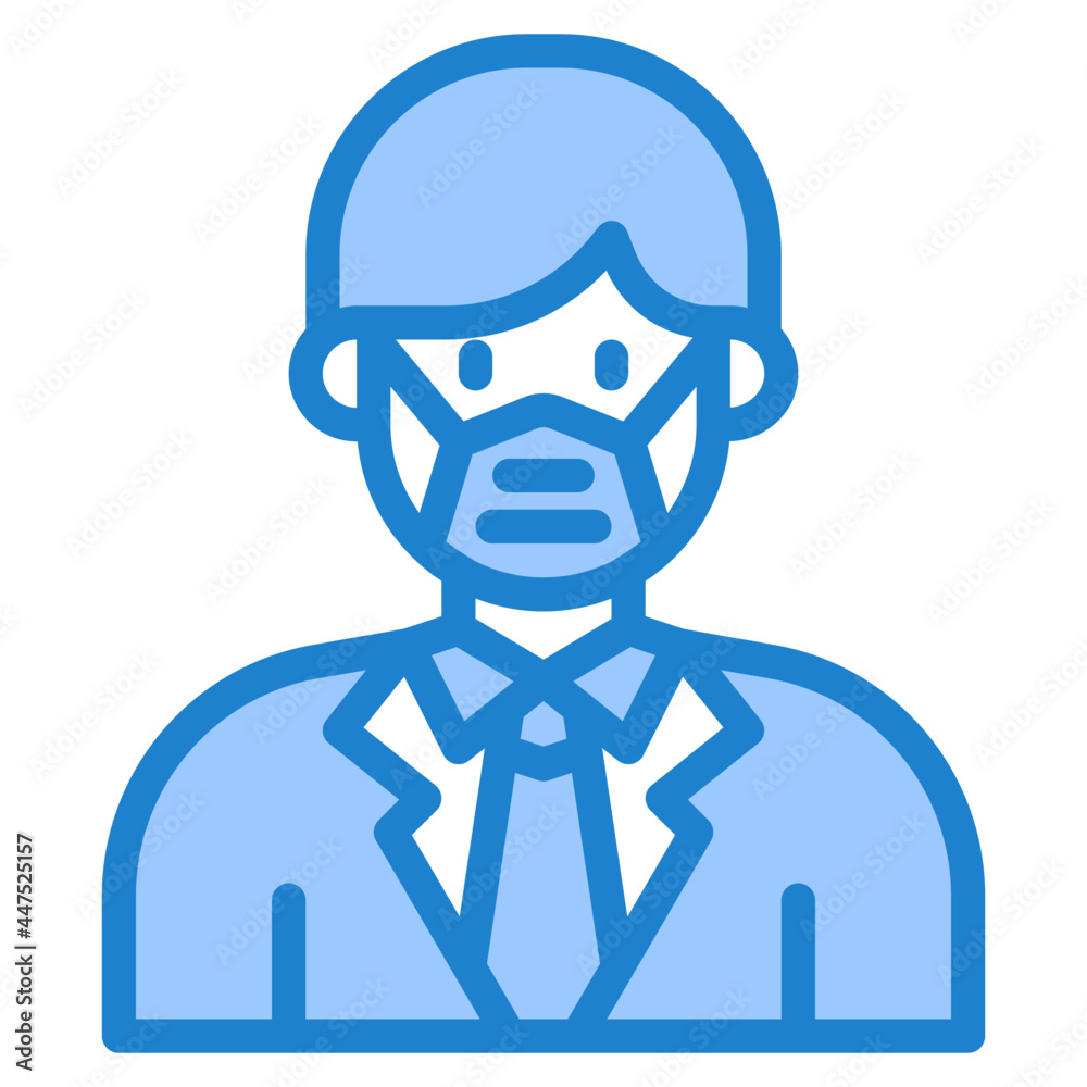 avatar blue style icon