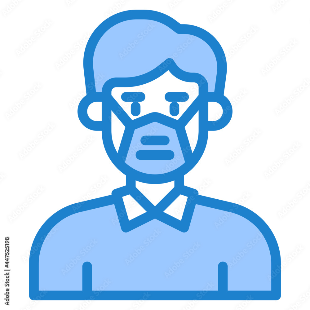 avatar blue style icon