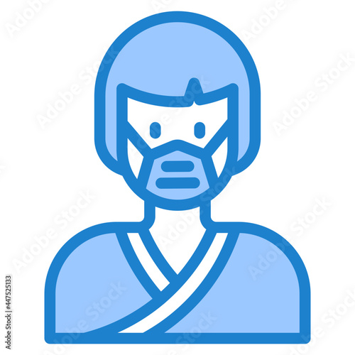 avatar blue style icon