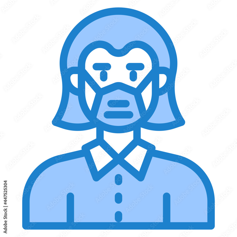 avatar blue style icon