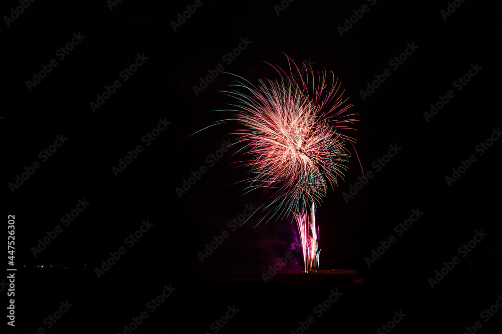 fireworks in the Gotsu Matsuri