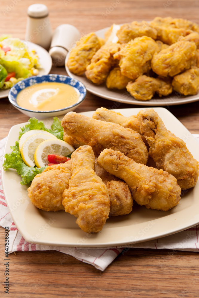 a home-made Fried chicken dish
