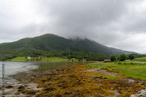 view of the Helgeland coast in northern Norway in Agskardet photo