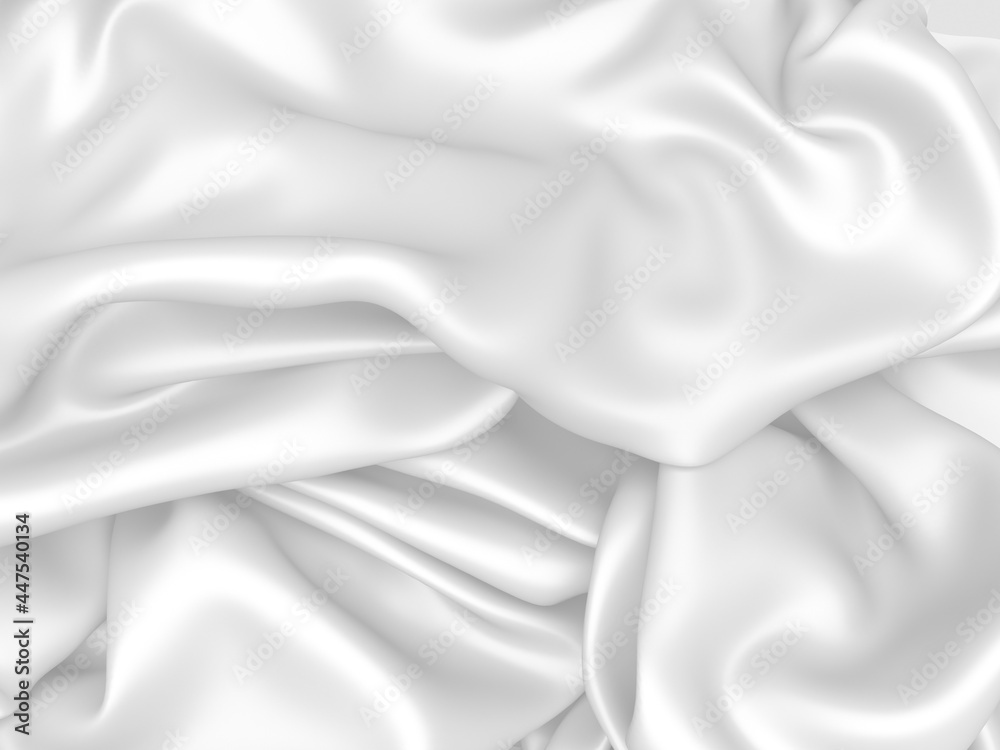 Obraz premium White fabric texture background. Luxury cloth background