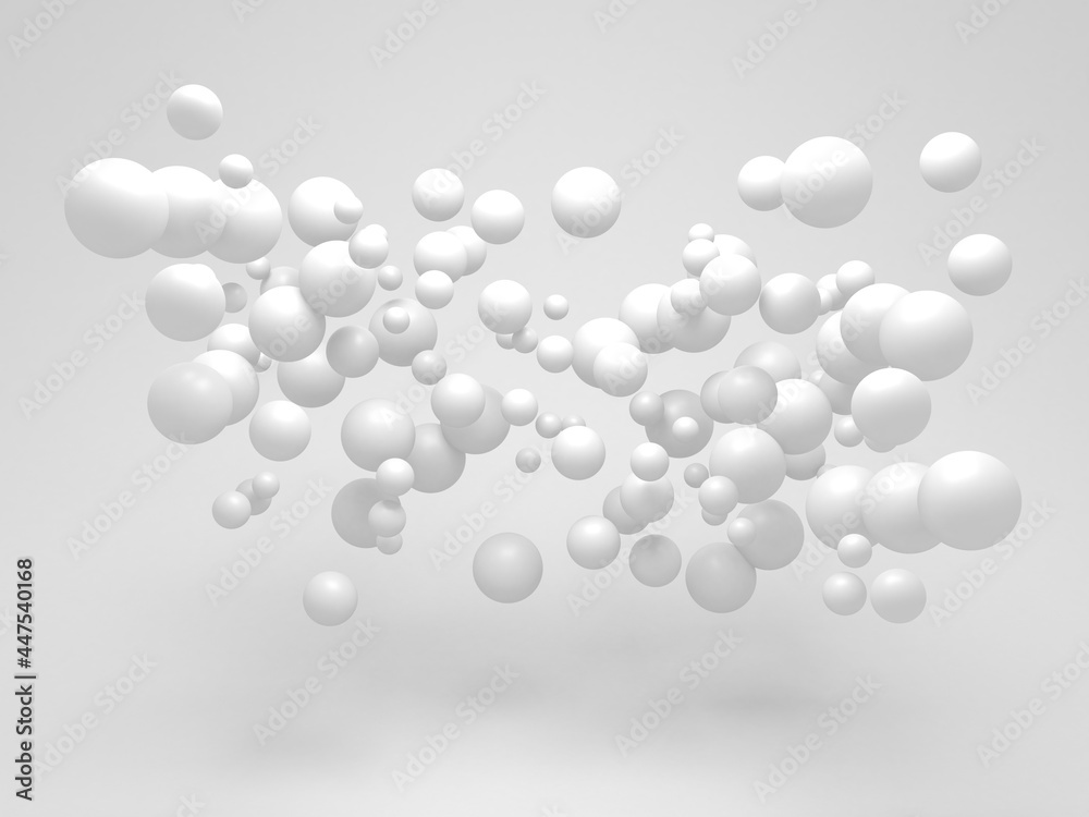 White balls decorative abstract background White balls decorative abstract background