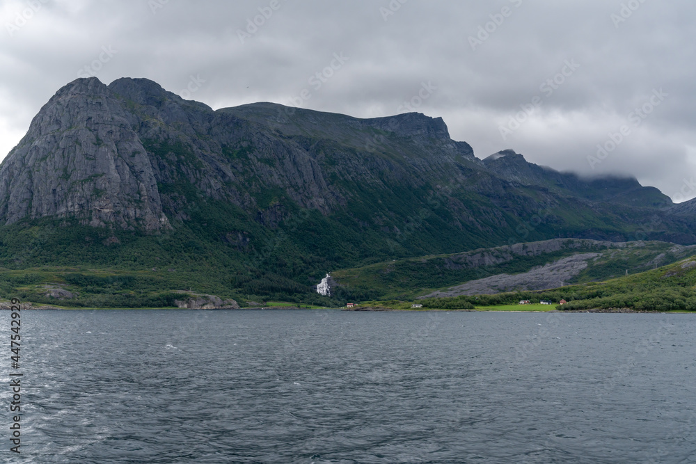 view of the Vaerengfjord on the Helgeland coast of northern Norway view of the Vaerengfjord on the Helgeland coast of northern Norway