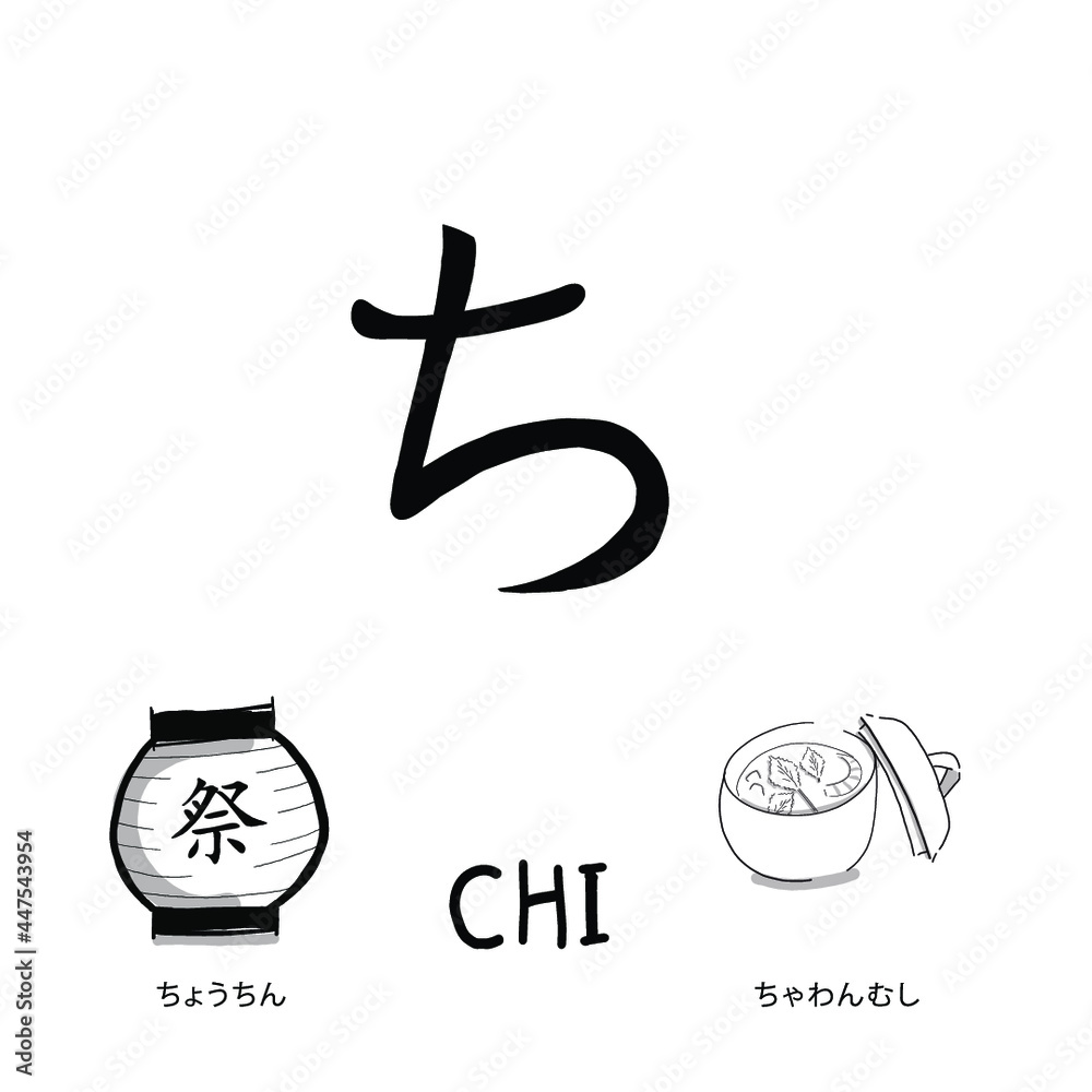 Japanese alphabets illustration Hand drawn sketch drawing Japanese