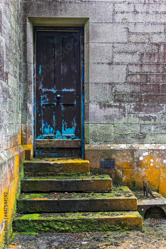 Old door and steps