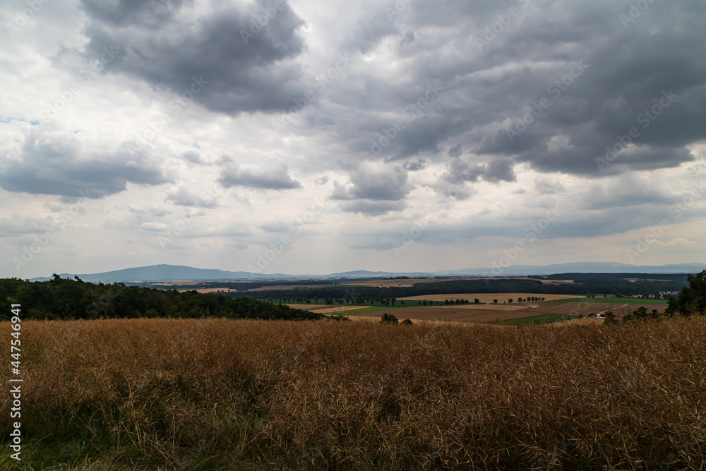 View at Sleza (Ślęża) mountain ond Sudets