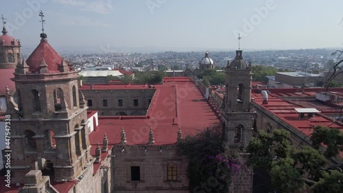 colonial architecture in downtown morelia