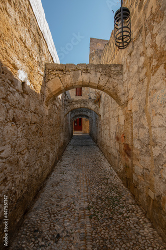 A street in the old town of rhodes