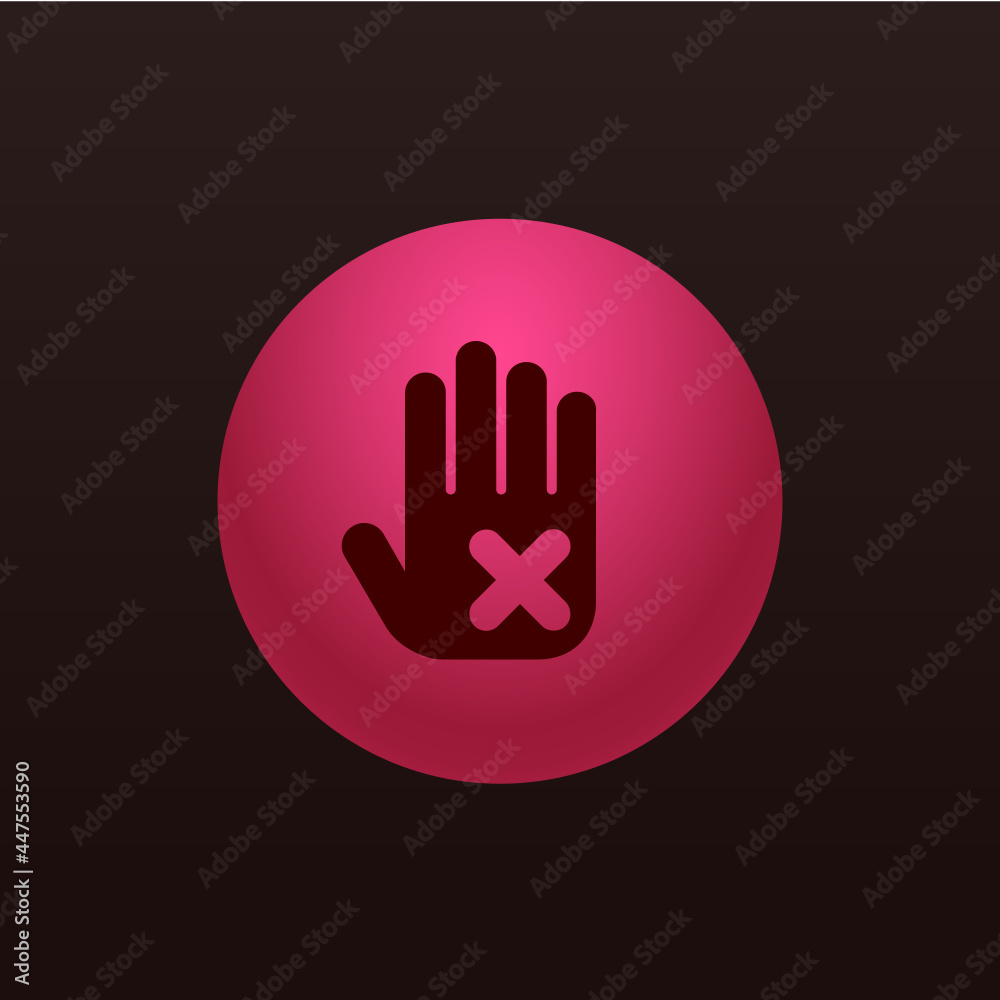 Obraz premium Stop - Sticker