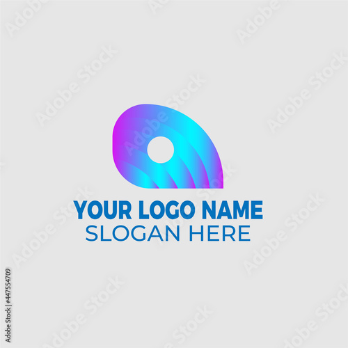 modern gradient Business Corporate technology symbol logo design concept vector  