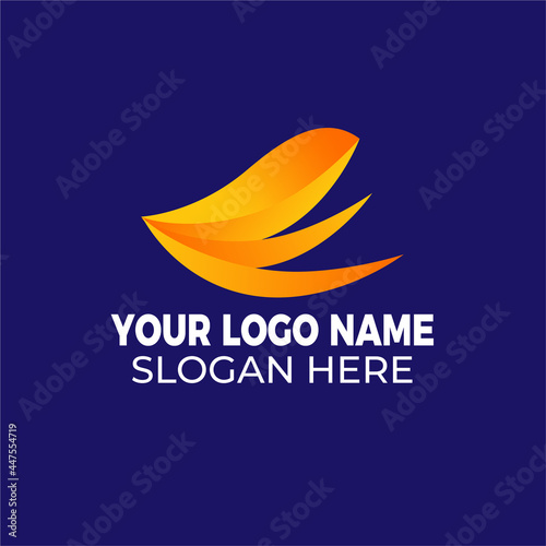 modern gradient Business Corporate technology symbol logo design concept vector  