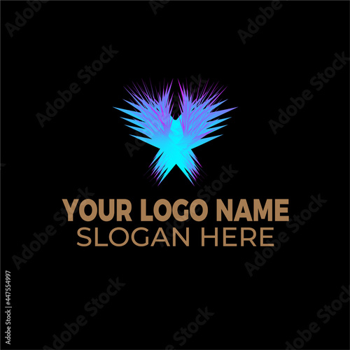 modern gradient Business Corporate technology symbol logo design concept vector  