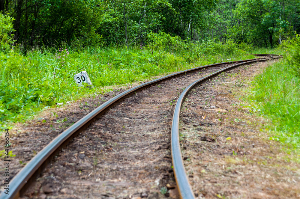 Narrow-gauge railway in Majdan, narrow-gauge railway, Bieszczady Mountains, Cisna Narrow-gauge railway in Majdan, narrow-gauge railway, Bieszczady Mountains, Cisna