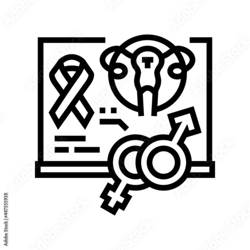 school sex education line icon vector. school sex education sign. isolated contour symbol black illustration
