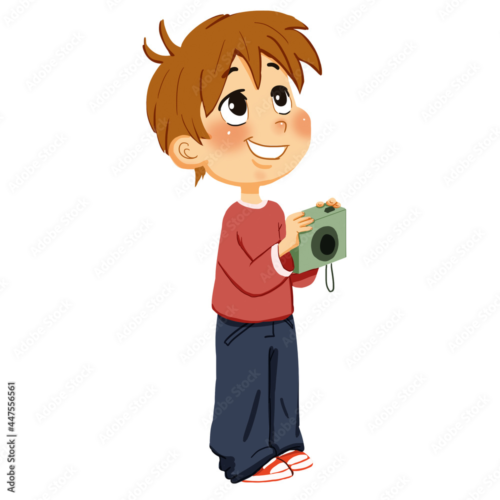 child with camera child with camera