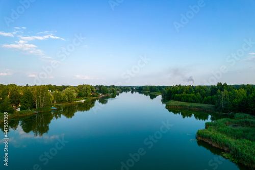 Fototapeta Naklejka Na Ścianę i Meble -  Aerial view of the river