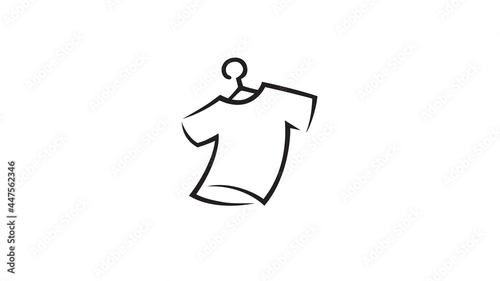 Obraz premium creative t shirt logo vector