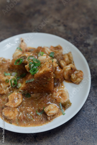 Gullah style shrimp and grit cakes