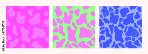 Abstract animal print, spotted skin seamless pattern.