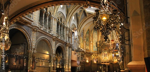 La basilique, Abbaye de Montserrat, Catalogne 