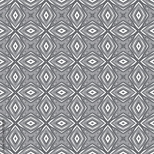 Exotic seamless pattern. Black symmetrical