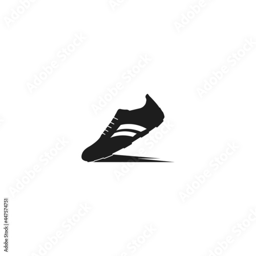 shoe logo vector icon in simple illustration