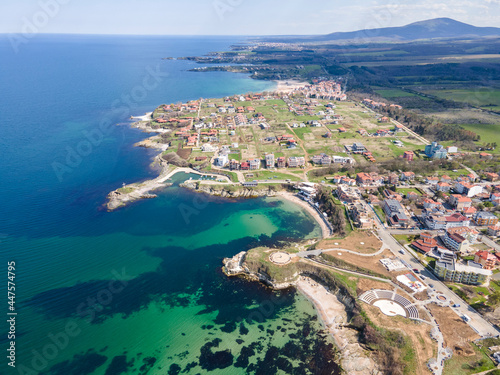 Aerial view of village of Lozenets  Bulgaria