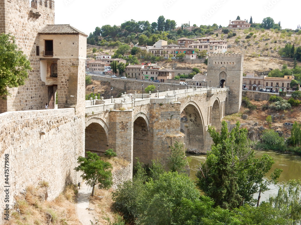 Bridge over the Tagus River in Toledo Spain
