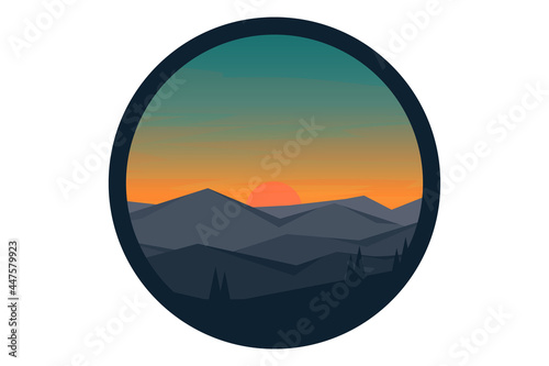 T-shirt The desert is silent on sunny days color purple and black