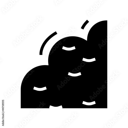 india rubber glyph icon vector. india rubber sign. isolated contour symbol black illustration