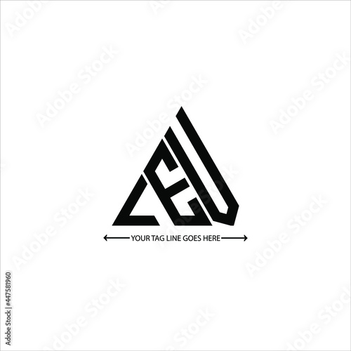 LEV letter logo creative design. LEV unique design