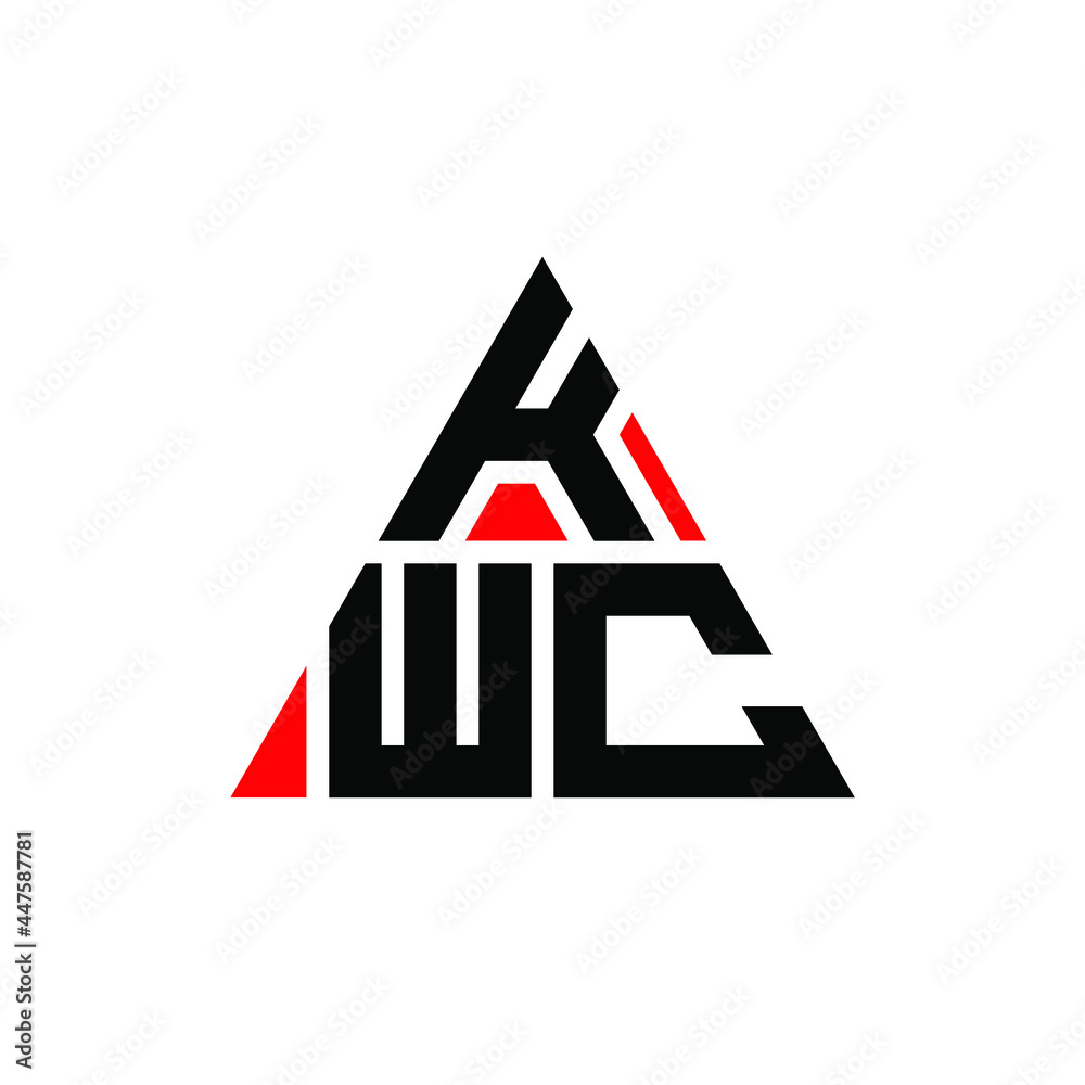 KWC triangle letter logo design with triangle shape. KWC triangle logo design monogram. KWC triangle vector logo template with red color. KWC triangular logo Simple, Elegant, and Luxurious Logo. KWC KWC triangle letter logo design with triangle shape. KWC triangle logo design monogram. KWC triangle vector logo template with red color. KWC triangular logo Simple, Elegant, and Luxurious Logo. KWC