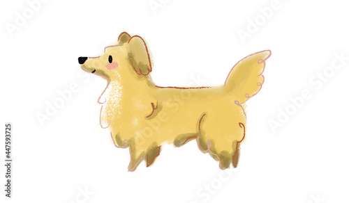 ilustración infantil de un perro
